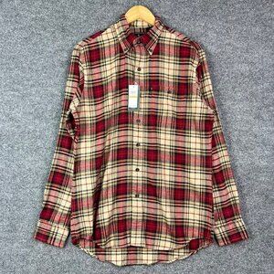 NEW‎ G. H. BASS & CO. MEN'S FLANNEL SHIRT Red Size Small